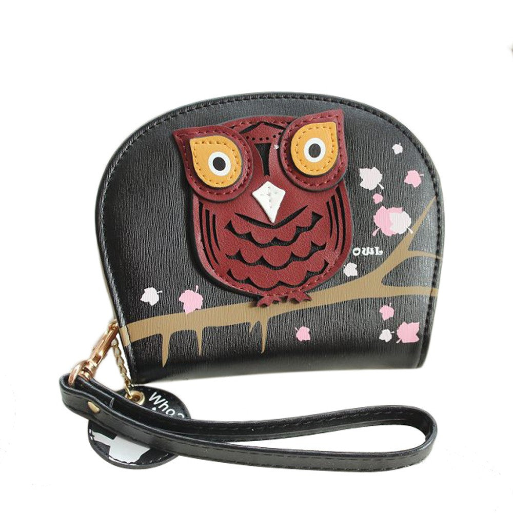Goforward Girl Owl Clutch Coin Money Bag Coin Change Wallet Women Purse  ILML