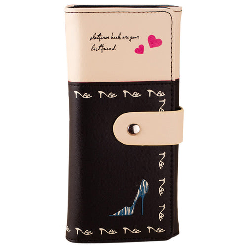 Goforward Heels Purse Clutch Button Wallet Bag Hbag Card Holder  ILML