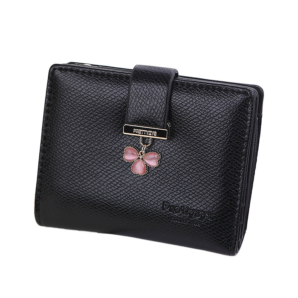 Goforward Lucky Clover women wallet Small HASP soft PU leather Purse  ILML