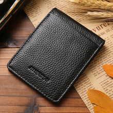 Goforward Mens Leather Wallet Silver Money Clip ID Credit Purse  ILML