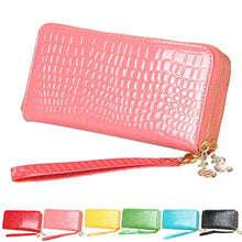 Goforward Multi-Purpose Alligator Pattern Clutch Two Zipper Wallet  ILML