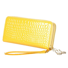Goforward Multi-Purpose Alligator Pattern Clutch Two Zipper Wallet  ILML
