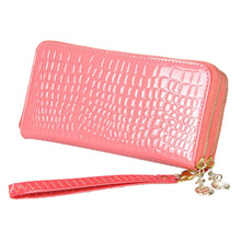 Goforward Multi-Purpose Alligator Pattern Clutch Two Zipper Wallet  ILML
