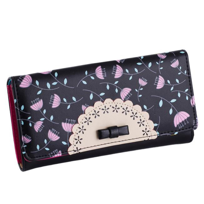 Goforward Sweet College Wind Bowknot Wallet  ILML