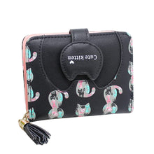 Goforward Women Cat Purse Short Wallet Bags Hbags Card Holder  ILML