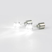 Sold Charm LED Earring Light Up Crown Glowing Crystal Stainless Ear Drop Ear Stud Earring Dance Party Jewelry ILML