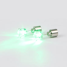 Sold Charm LED Earring Light Up Crown Glowing Crystal Stainless Ear Drop Ear Stud Earring Dance Party Jewelry ILML