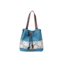 Women Bag Printed Drawstring Shoulder messenger Bag Hbag Diagonal Casual canvas Travel beach Bags bolsa feminina ILML