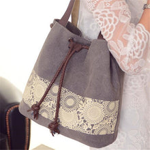 Women Bag Printed Drawstring Shoulder messenger Bag Hbag Diagonal Casual canvas Travel beach Bags bolsa feminina ILML