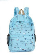 Forward 6 Colors Cartoon Printing Zipper Women Canvas Backpack Daily Backpack 40cm*27cm*14cm  ILML