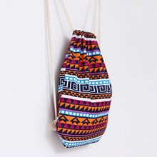 Backpack men women backpack Retro Geometric Printing Bags Drawstring backpacks for girls teenage bag ILML