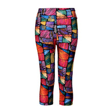 High Waist Pants Printed Stretch Cropped Leggings ILML