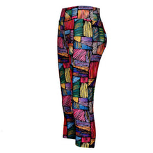 High Waist Pants Printed Stretch Cropped Leggings ILML