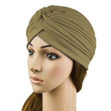 Indian Cap Pleated Headwrap Turban Stretchy Band Hats for Women Cloche Chemo Hijab Beanies  ILML