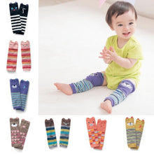 Infant Cute Baby Toddler Girls Boys Warm Leg Warmers Legging Striped Socks Cartoon PY ILML