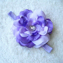 Kids Girl Baby Infant Big Flower Rose Rhinestone Headbands Hair Bow Band Headwear ILML