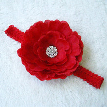 Kids Girl Baby Infant Big Flower Rose Rhinestone Headbands Hair Bow Band Headwear ILML