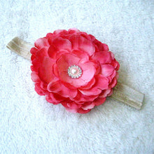 Kids Girl Baby Infant Big Flower Rose Rhinestone Headbands Hair Bow Band Headwear ILML