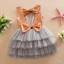 Kids Girls Clothes Baby Dresses Princess Sequined Bow Party Pageant Wedding Tulle Tutu Cake Evening Dress For Girl 1-6Years ILML