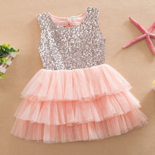 Kids Girls Clothes Baby Dresses Princess Sequined Bow Party Pageant Wedding Tulle Tutu Cake Evening Dress For Girl 1-6Years ILML