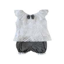 Kids Girls Clothing Sets Lace Children Girl Clothes Set T-Shirt  Lattice Shorts Pants Set Infant Garment  ILML