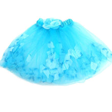 Kids Girls Flower Tulle Tutu Skirt Party Ballet Dancewear Skirts Pettiskirt Costume PY  ILML
