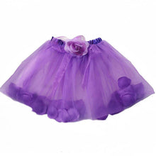 Kids Girls Flower Tulle Tutu Skirt Party Ballet Dancewear Skirts Pettiskirt Costume PY  ILML