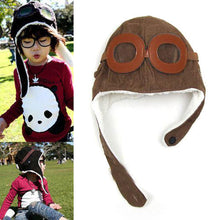 Kids Toddler Pilot Aviator Cap Fleece Hats Earflap Warm Unisex Beanie  ILML