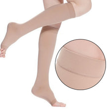 Knee High Open Toe Women Men Unisex Compression Socks Leg Fatigue Relief Sock ILML