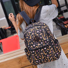 Korean Lovely Printing Canvas School Rucksack Youth Women Backpacks Shoulder Bag Fast Shipping ILML