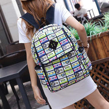 Korean Lovely Printing Canvas School Rucksack Youth Women Backpacks Shoulder Bag Fast Shipping ILML