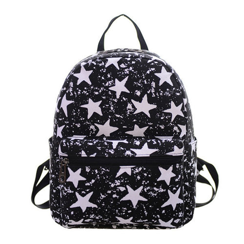 Korean Style Women Canvas Printing Backpack School Bags for Teenage Girls Bookbags Vintage Laptop Backpacks Shoulder Bag ILML