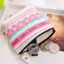 Ladies Canvas Classic Retro Small Change Coin Purse Little Key Pouch Money Bag Girl's Mini Short Coin Holder Wallet bolsa moeda ILML