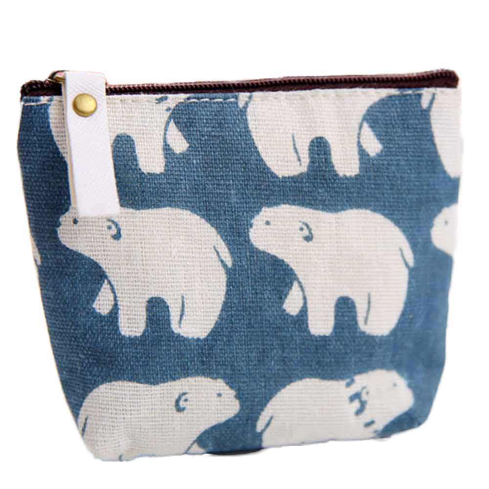 Ladies Canvas Classic Retro Small Change Coin Purse Little Key Pouch Money Bag Girl's Mini Short Coin Holder Wallet bolsa moeda ILML
