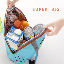 Large-capacity Family Lunch Box Cooler Zipper Canvas Bag Bento Dot Lunch Pouch Insulation Picnic travel Bags ILML