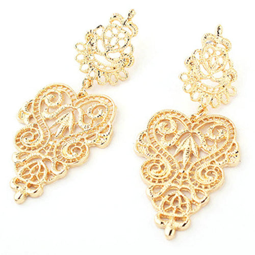 Long Ethnic Bohemian Hollow Out Earrings Vintage Jewelry Best Gift For Girls Accessories P18 ILML