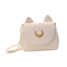 Lovely Cute Sailor Moon Women Shoulder Bag Ladies Cat ears Luna Leather Chain Hbag Tote Purse Wallet Crossbody Messenger ILML