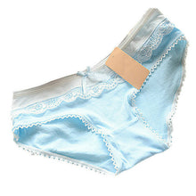 Lovely Women\'ulti-Colors Cotton Soft Lace Bow-knot Briefs Underwear Knickers ILML