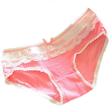 Lovely Women\'ulti-Colors Cotton Soft Lace Bow-knot Briefs Underwear Knickers ILML