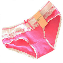 Lovely Women\'ulti-Colors Cotton Soft Lace Bow-knot Briefs Underwear Knickers ILML