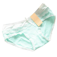 Lovely Women\'ulti-Colors Cotton Soft Lace Bow-knot Briefs Underwear Knickers ILML