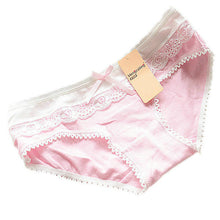 Lovely Women\'ulti-Colors Cotton Soft Lace Bow-knot Briefs Underwear Knickers ILML