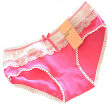 Lovely Women\'ulti-Colors Cotton Soft Lace Bow-knot Briefs Underwear Knickers ILML