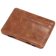 Luxury Mini Neutral Magic Bifold Leather Wallet Card Holder Wallet Purse ILML