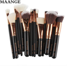 MAANGE 15Pcs Professional Makeup Brush Foundation Concealer Eye Shadows Powder Make Up Brushes Tools Cosmetic maquiage ILML