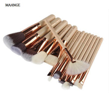MAANGE 15Pcs Professional Makeup Brush Foundation Concealer Eye Shadows Powder Make Up Brushes Tools Cosmetic maquiage ILML