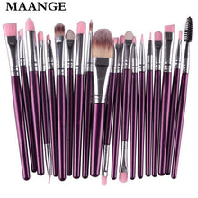 MAANGE Famous Professional 20 Pcs makeup brushes Eyeshadow makeup Cosmetics eyebrow foundation cleaning hair brush ILML