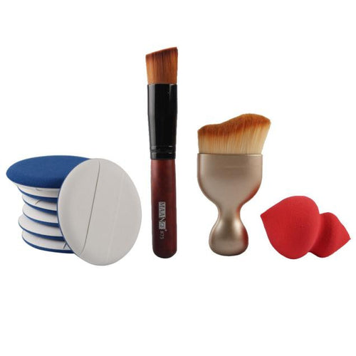 MAANGE Professional makeup brushes 8PCS Sponge 2 PCS Foundation blending make up brushes rose gold brush cosmetics Tools ILML
