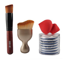 MAANGE Professional makeup brushes 8PCS Sponge 2 PCS Foundation blending make up brushes rose gold brush cosmetics Tools ILML