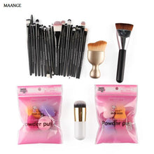 MAANGE professional Cosmetics 20PC makeup brushes 8PC sponge Puff Contour Brush Powder Foundation make up brush ILML